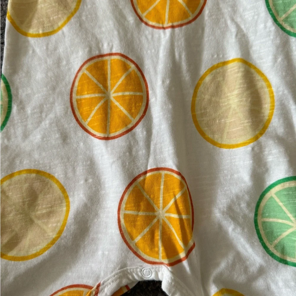 Monica + Andy organic cotton Kids Citrus Print One Piece - Picture 7 of 8